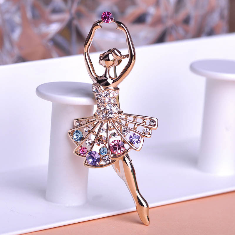 Limited Edition - Crystal Ballerina Brooch - 50% OFF