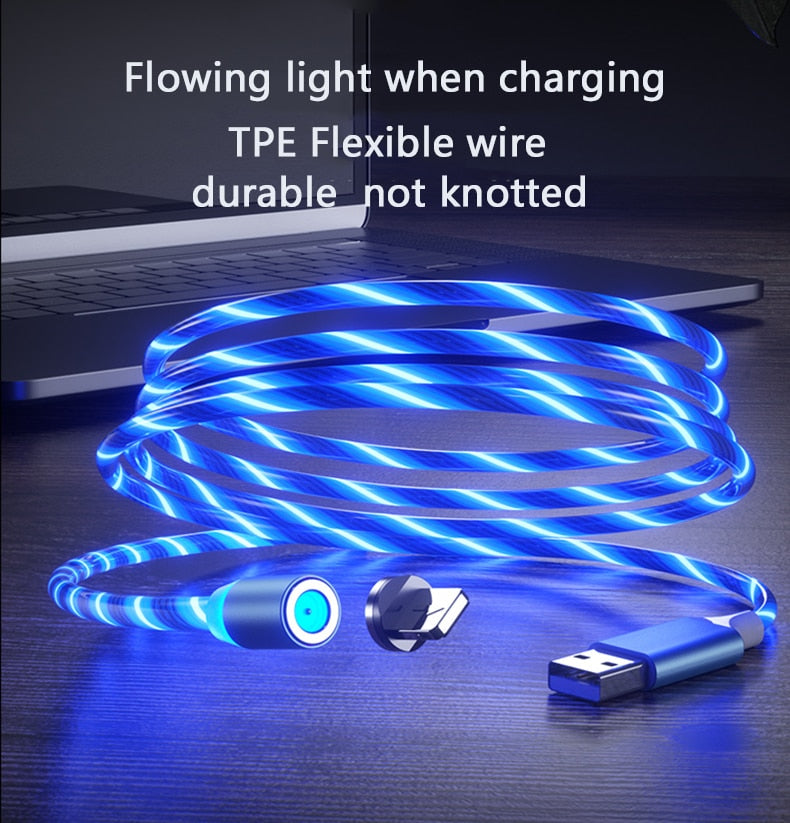 Magnetic Luminous Mobile Phone Charging USB Cable - EASY, FUN AND HANDS ON - 50% off + FREE SHIPPING