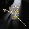 Unique Colorful Dress Ballerina Brooch - Buy 2 Get 3 / Buy 6 Get 10