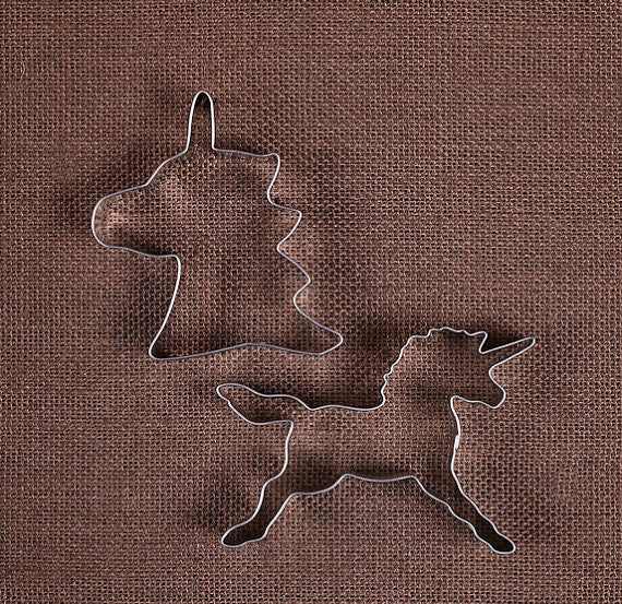 Set of 2 - Unicorn Cookie Cutters - Perfect for Parties