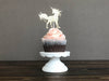 Set of 12 Unicorn cupcake toppers - Choose your color!
