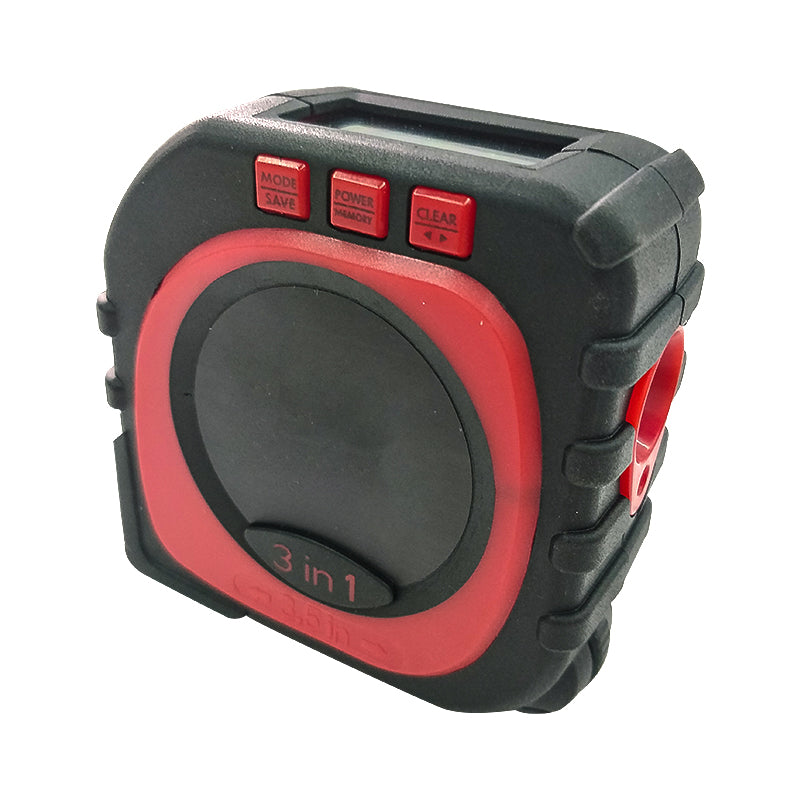 3-in-1 Digital Tape Measuring String Mode Sonic Mode Roller Mode.