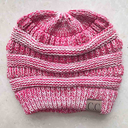 Messy Bun Beanie Ponytail Hat - ON SALE