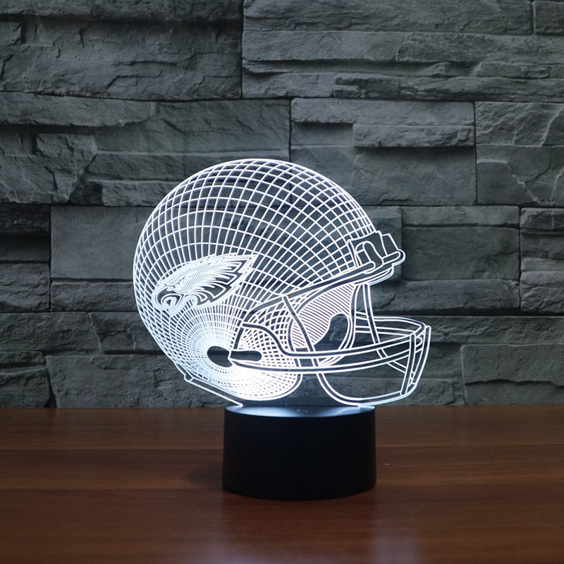 Limited Edition - Philadelphia Eagles Helmet LED Light - 3D Illusion