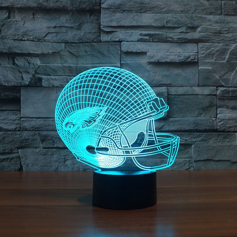 Limited Edition - Philadelphia Eagles Helmet LED Light - 3D Illusion