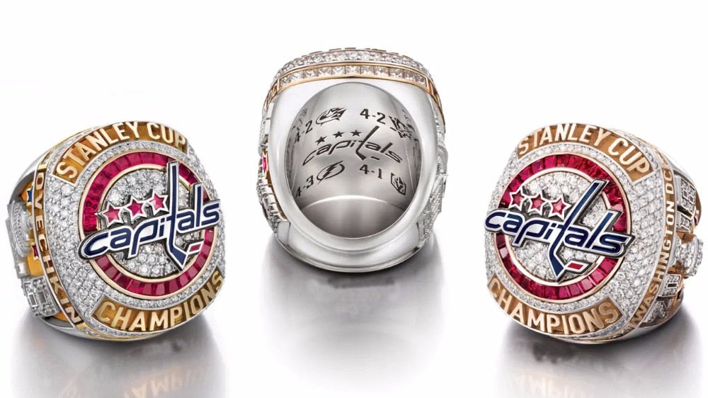 50% Off + Free Shipping - Washington Capitals Championship Ring - Replica of Stanley Cup Ring
