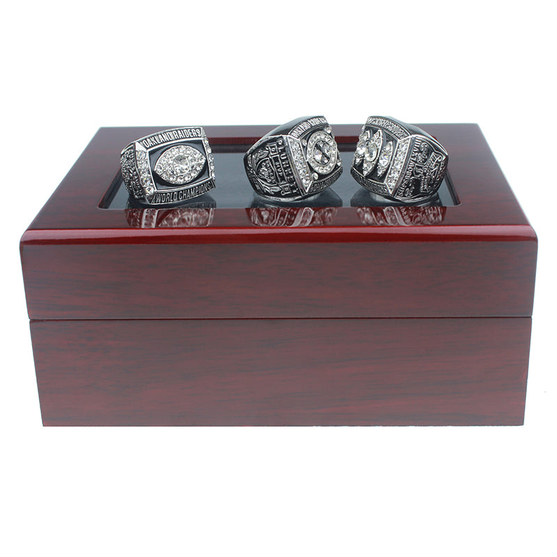 50% Off + Free Shipping - 3 pc/set Replica of Raiders Championship Rings