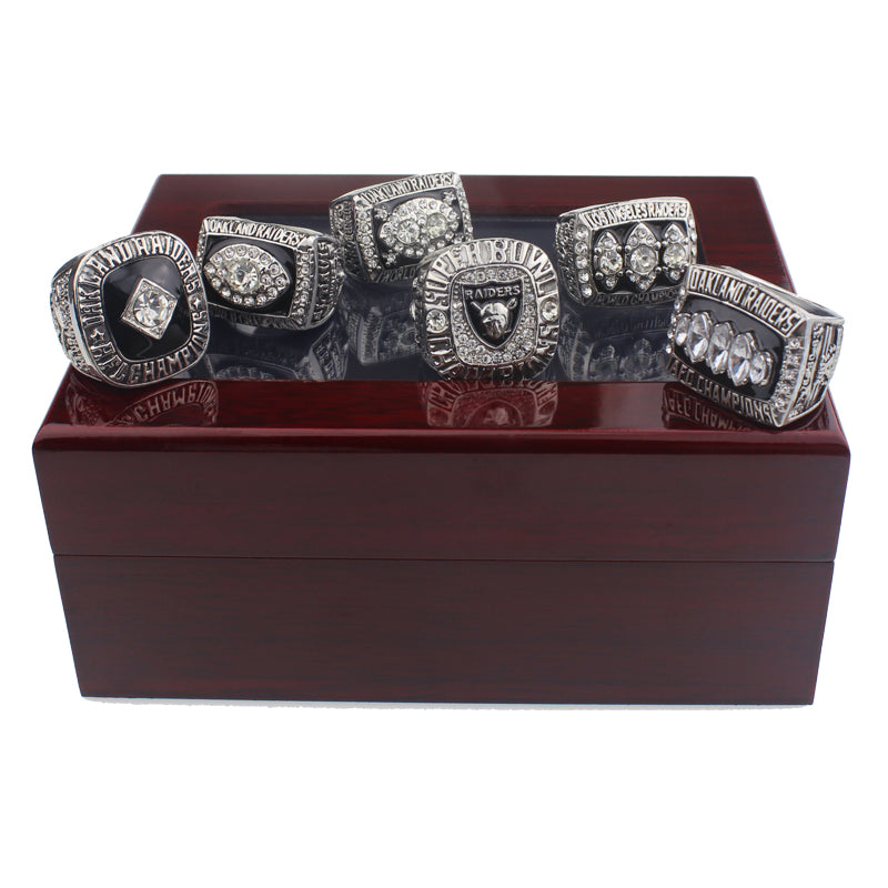 50% Off + Free Shipping - 6 pc/set Replica of Raiders Championship Rings