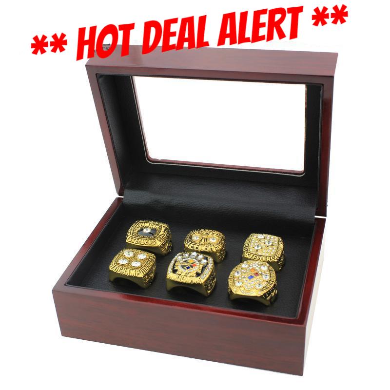 New 6Pcs Set championship ring Patriot Super Bowl Free shipping