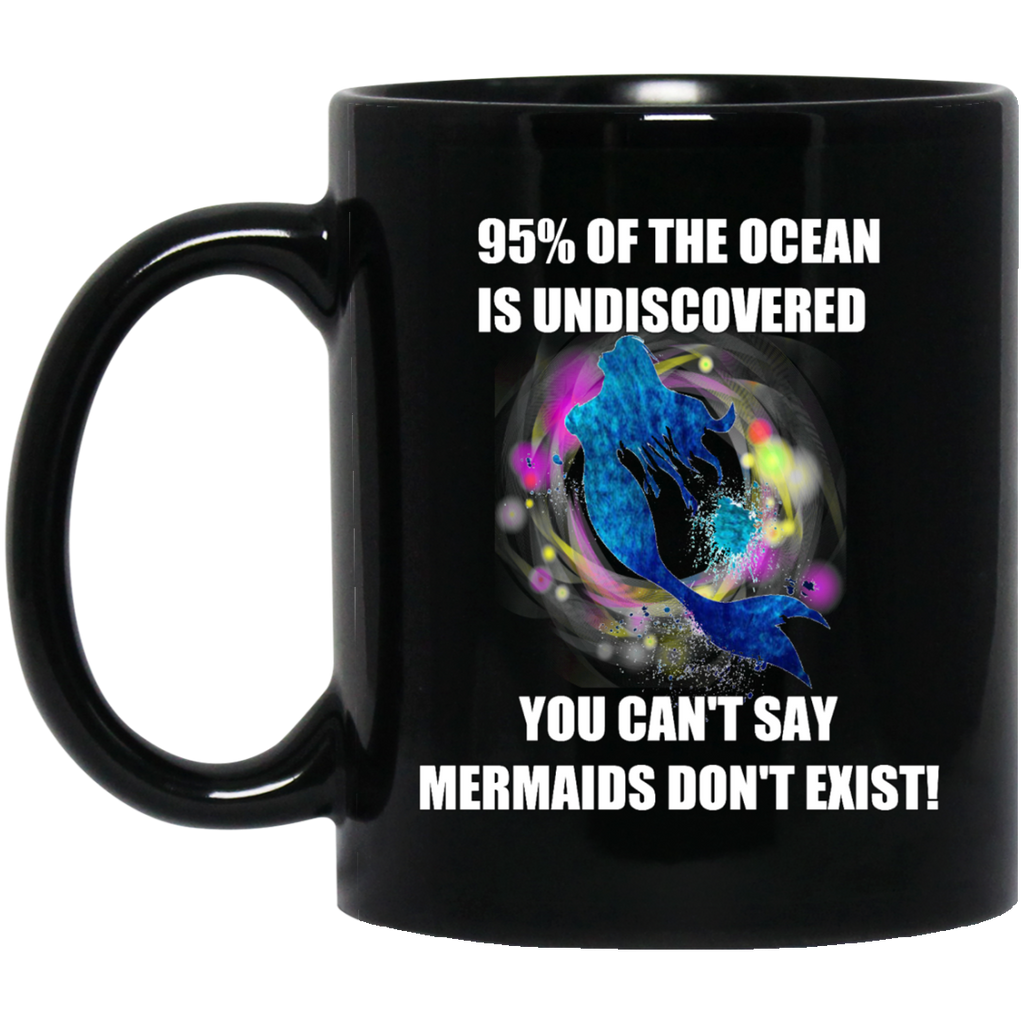 Limited Edition - Mermaids Exist - 11 oz. Black Mug