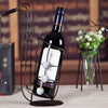 Tooarts Metal Sax Wine Rack Beautiful Crafts Artwork Gift Wine Holder Figurines Creative Wine Bottle Stand Practical Decoration