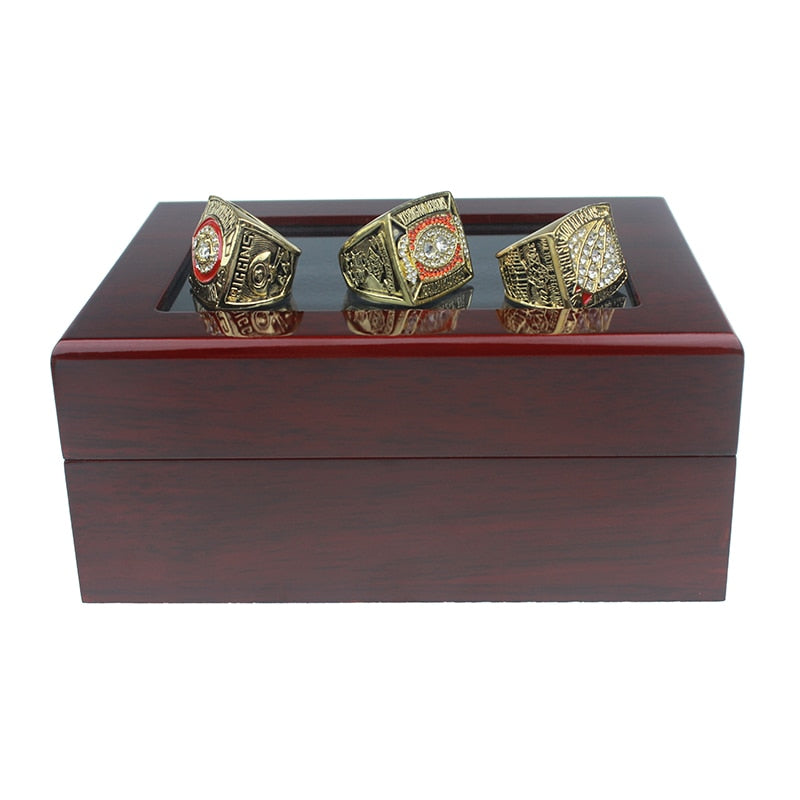 50% OFF + FREE Shipping - 3pc set Washington Redskins Replica Championship Rings