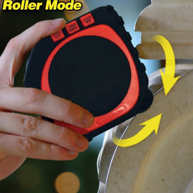 3-in-1 Digital Tape Measuring String Mode Sonic Mode Roller Mode.