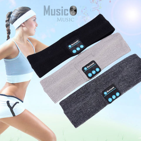 GREAT DEAL + Free Shipping  - Multifunctional Bluetooth Knit Headband - Music, Gym, Running, Sleeping