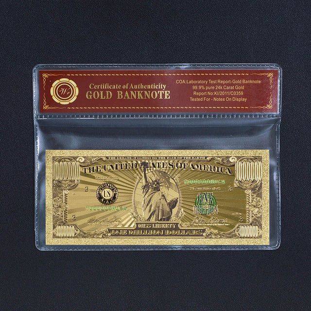 Rare 24k Gold Plated Bills 50% OFF - 30 Options!